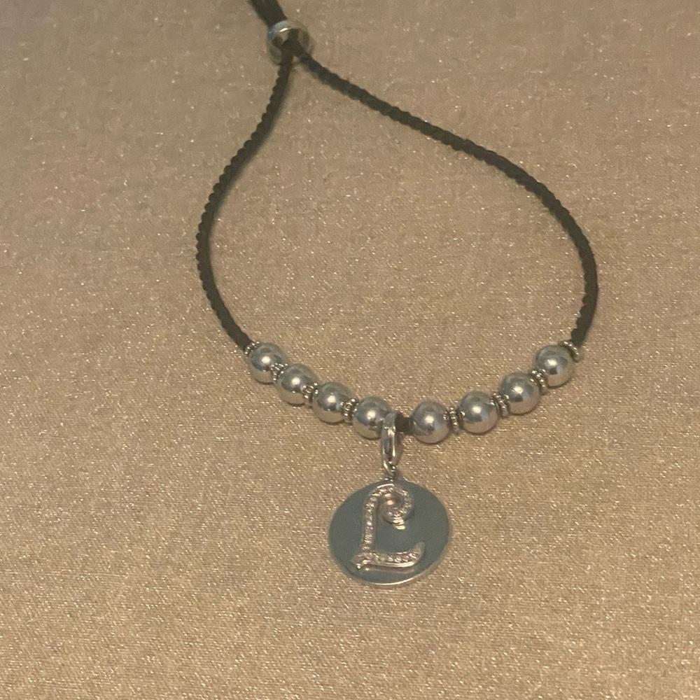 Affinity Diamond Initial “L” Adjustable Sterling … - image 2